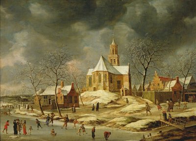 The Village of Midlum by Jan Abrahamsz. Beerstraten